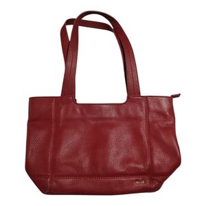The Sak De Young Red Leather Tote Shoulder Bag